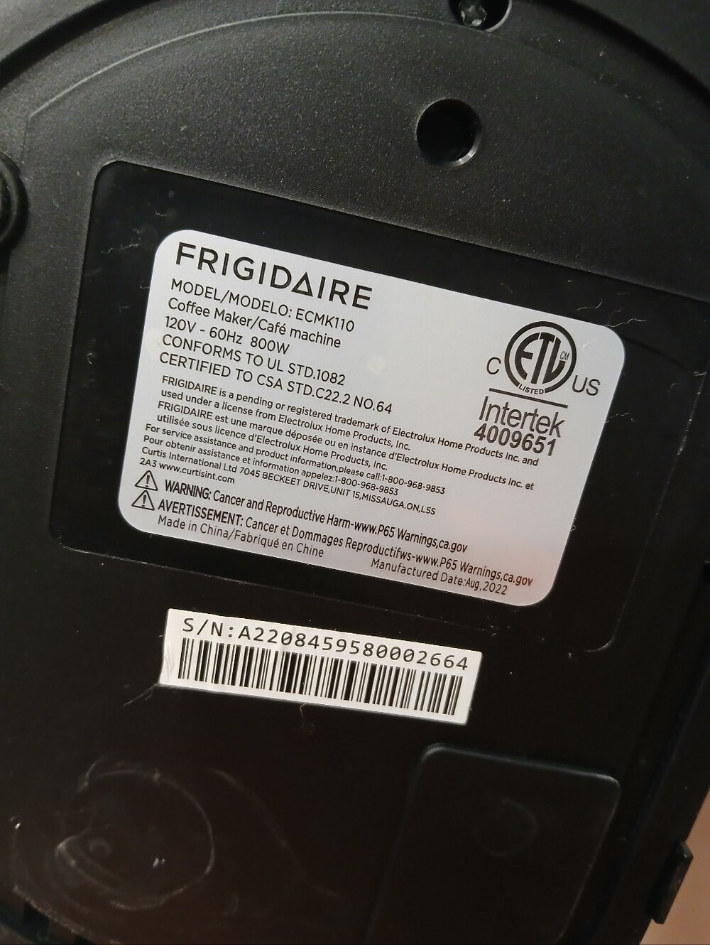 Frigidaire 2 In 1 Coffee Maker K Cup And Ground Coffee - Picture 8 of 8